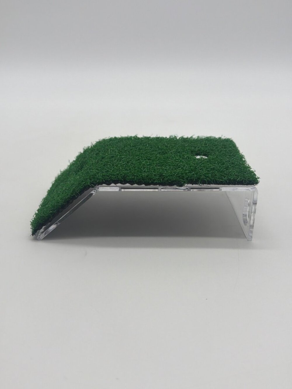 Turtle Basking Platform With Grass-Like Surface For Small Reptiles Durable Plast